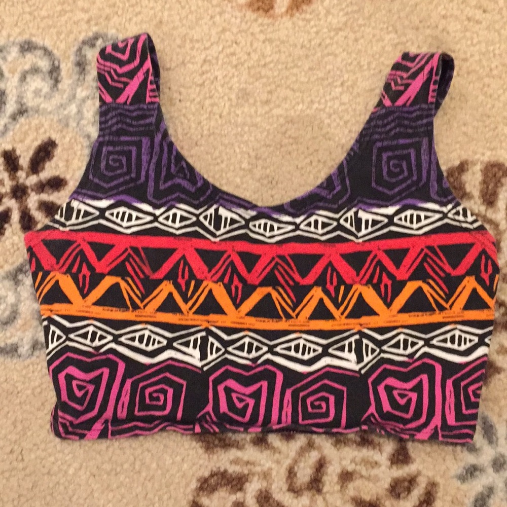 Vintage Aztec crop top